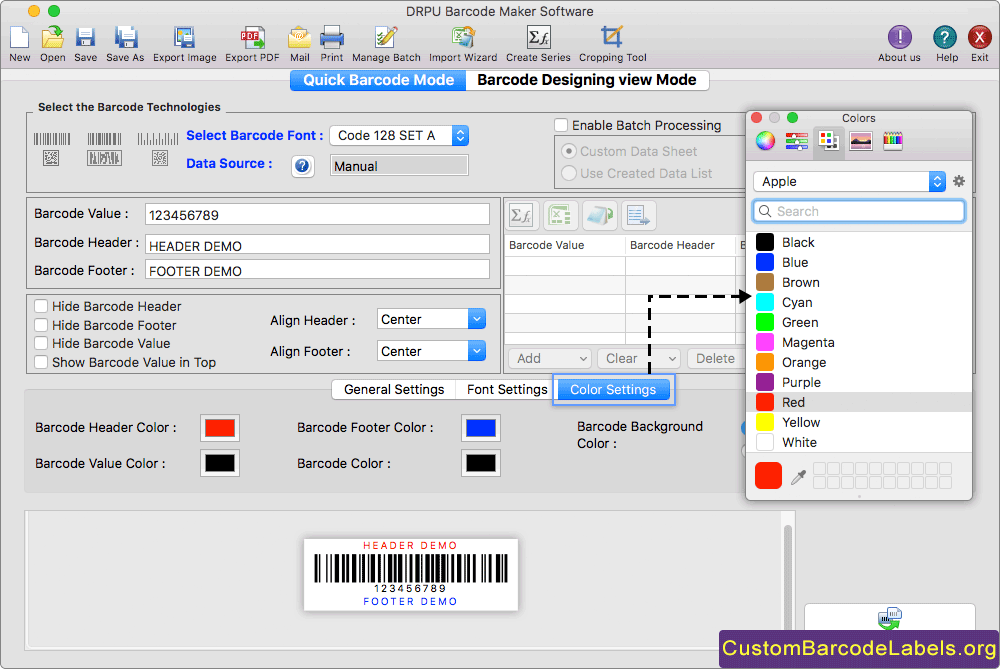 rialto tools barcode barcode gen