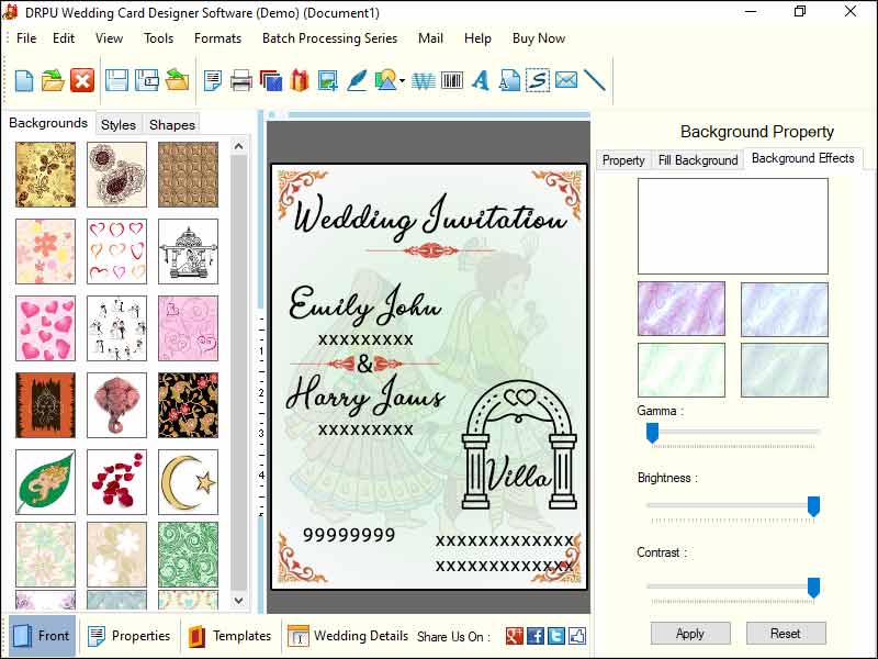 Bulk Marriage Invitation Card Maker