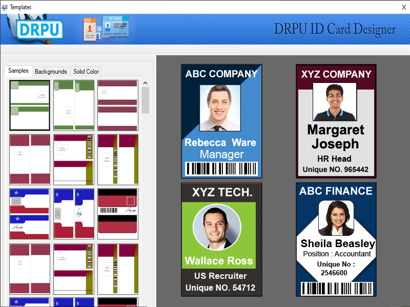 Windows Bulk ID Cards Printing Software screenshot